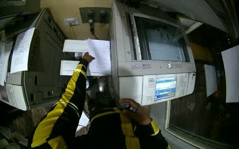 Print shop: first person frame